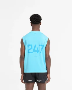 Represent 247 Oversized Tank - Ultra Blue><noscript><img width=