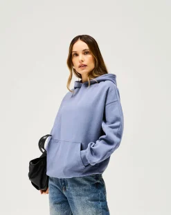 Represent Owners Club Boyfriend Hoodie - Steel Blue> Tops/Hoodies