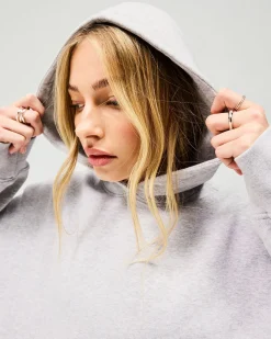 Represent Owners Club Boyfriend Hoodie - Grey Marl><noscript><img width=
