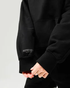 Represent Owners Club Boyfriend Hoodie - Jet Black><noscript><img width=