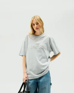 Represent Owners Club Boyfriend T-Shirt - Grey Marl><noscript><img width=