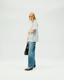 Represent Owners Club Boyfriend T-Shirt - Grey Marl><noscript><img width=