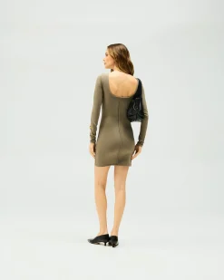 Represent Owners Club Long Sleeve Fitted Dress -><noscript><img width=