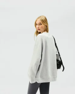 Represent Owners Club Relaxed Sweater - Grey Marl><noscript><img width=