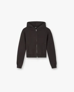 Represent Owners Club Slim Zip Hoodie - Black Coffee> Tops/Hoodies