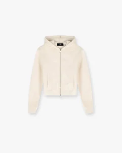 Represent Owners Club Slim Zip Hoodie - Oat Milk> Tops/Hoodies