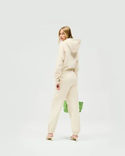 Represent Owners Club Slim Zip Hoodie - Oat Milk><noscript><img width=