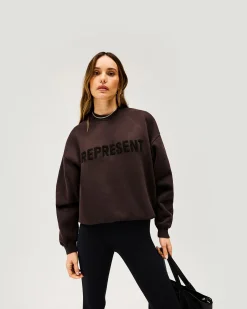 Represent Owners Club Sweater - Black Coffee><noscript><img width=