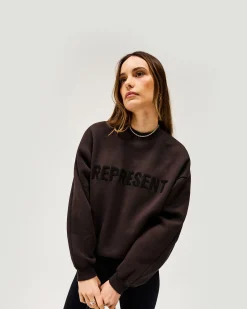 Represent Owners Club Sweater - Black Coffee><noscript><img width=