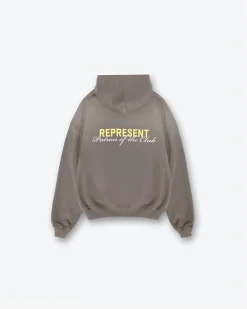 Represent Patron Of The Club Hoodie - Washed Olive> Hoodies