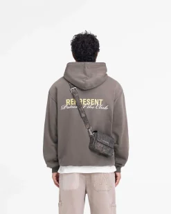 Represent Patron Of The Club Hoodie - Washed Olive><noscript><img width=