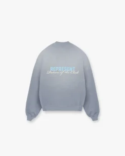 Represent Patron Of The Club Sweater - Washed Grey> Sweaters