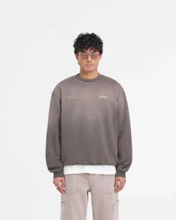 Represent Patron Of The Club Sweater - Washed Olive><noscript><img width=