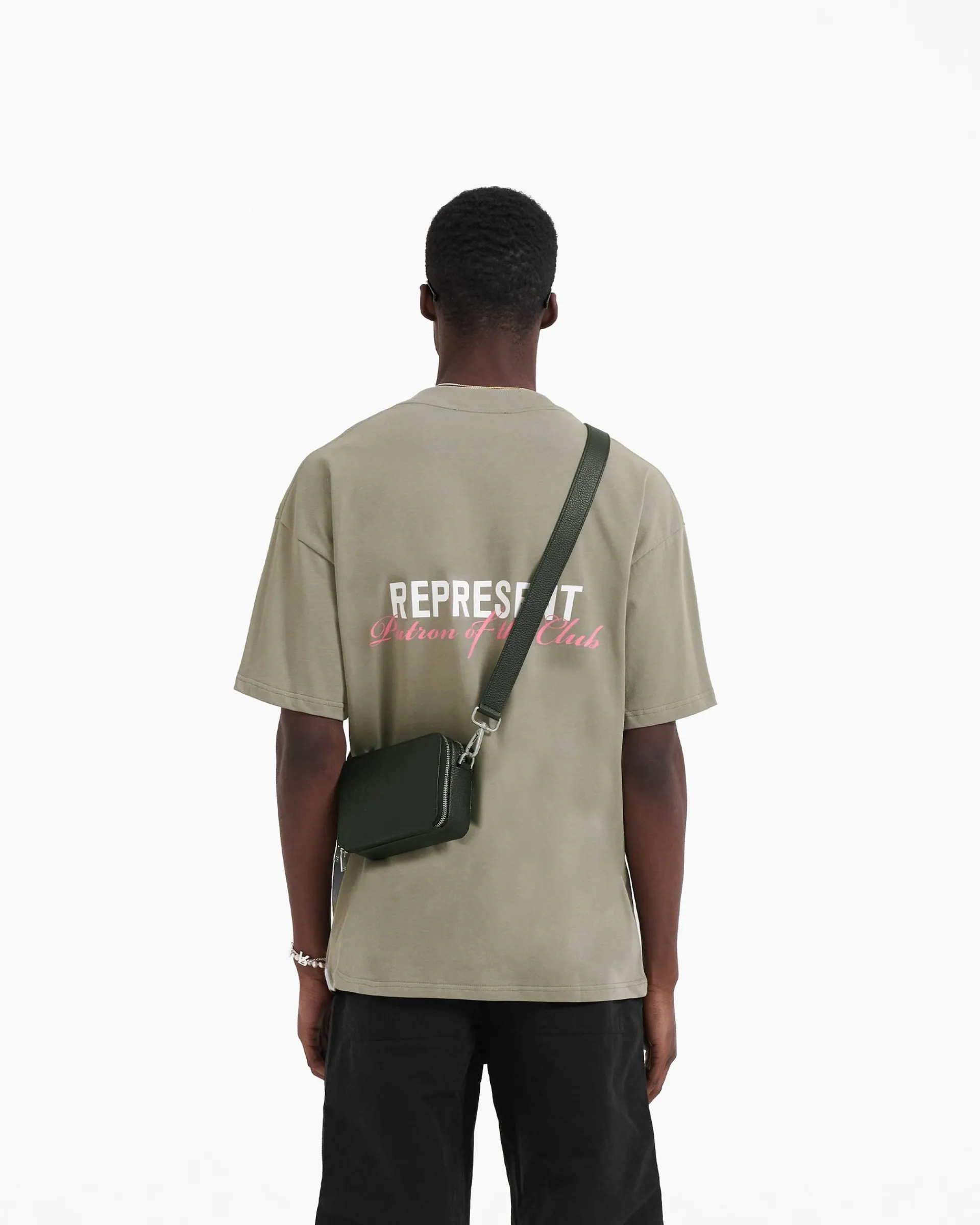 Represent Patron Of The Club T-Shirt - Khaki Pink> T-Shirts
