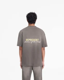 Represent Patron Of The Club T-Shirt - Washed Olive><noscript><img width=