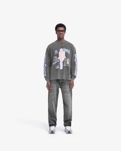 Represent Question Your Innocence Long Sleeve T-Shirt - Vintage Grey><noscript><img width=