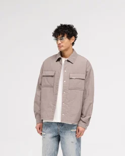 Represent Quilted Overshirt - Mid Grey> Shirts