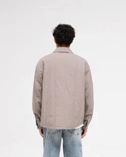 Represent Quilted Overshirt - Mid Grey><noscript><img width=