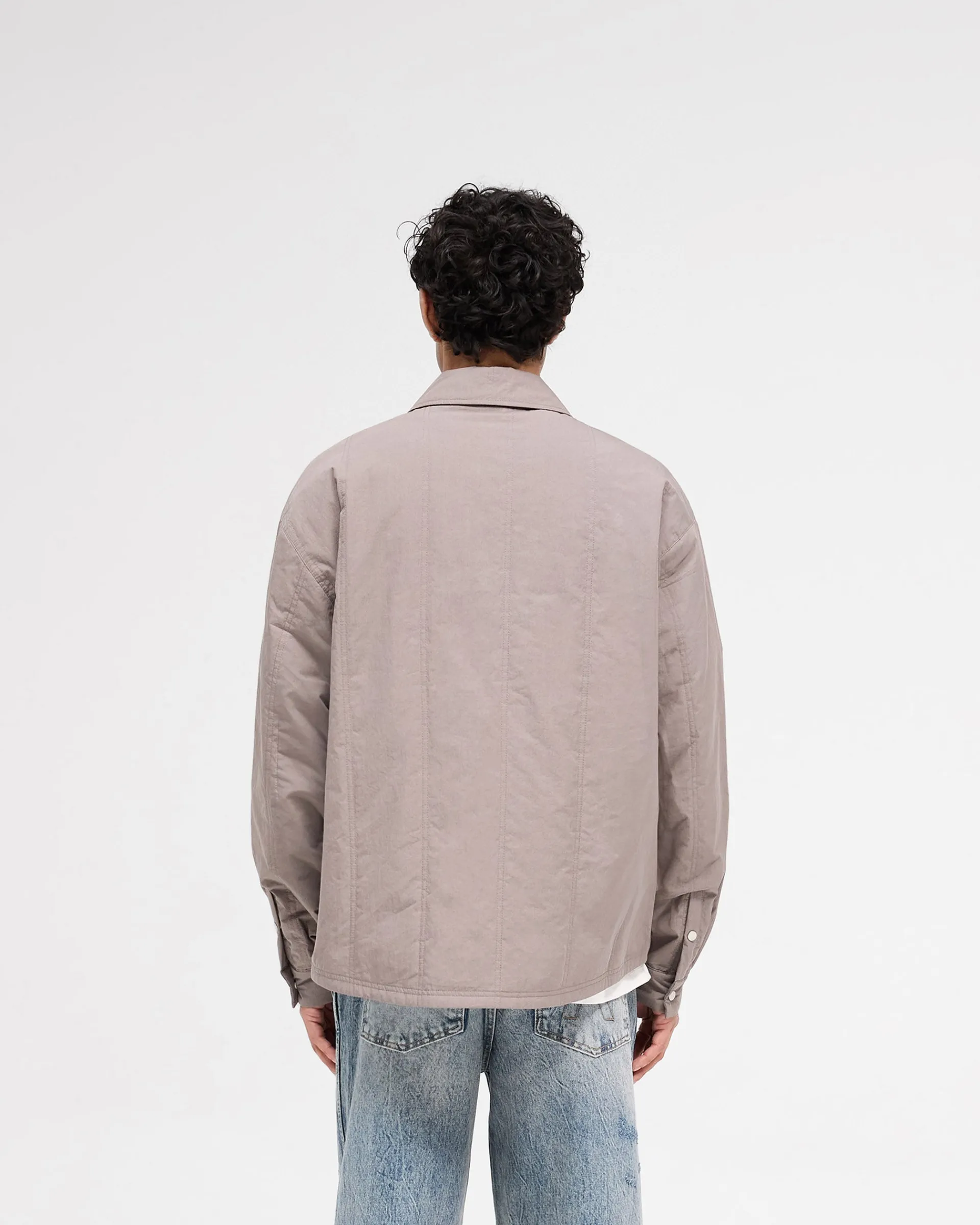 Represent Quilted Overshirt - Mid Grey> Shirts