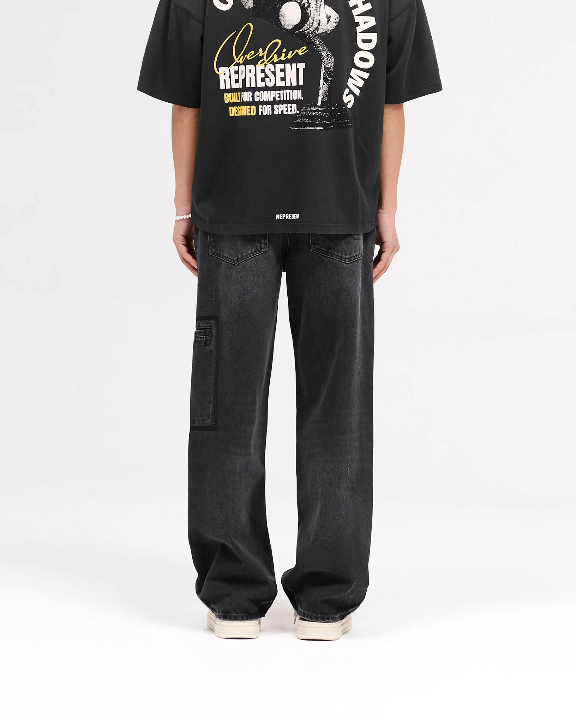 Represent R3 Drive Denim - Jet Black> Denim