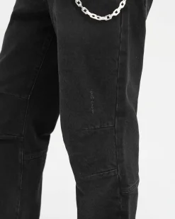 Represent R2 Stepped Hem Denim - Off Black><noscript><img width=