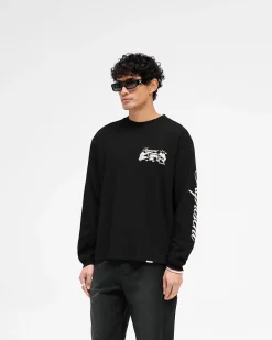 Represent Raceway Long Sleeve T-Shirt - Jet Black><noscript><img width=