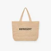 Represent Raffia Tote Bag -> Bags