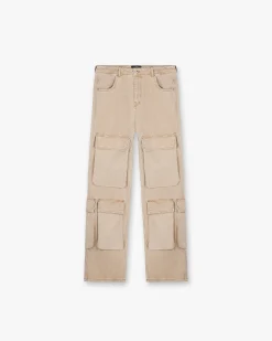 Represent R3Ca Cargo Denim - Dirt Cashmere> Denim