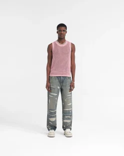 Represent R3D Double Destroyer Baggy Denim - Blue Cream><noscript><img width=