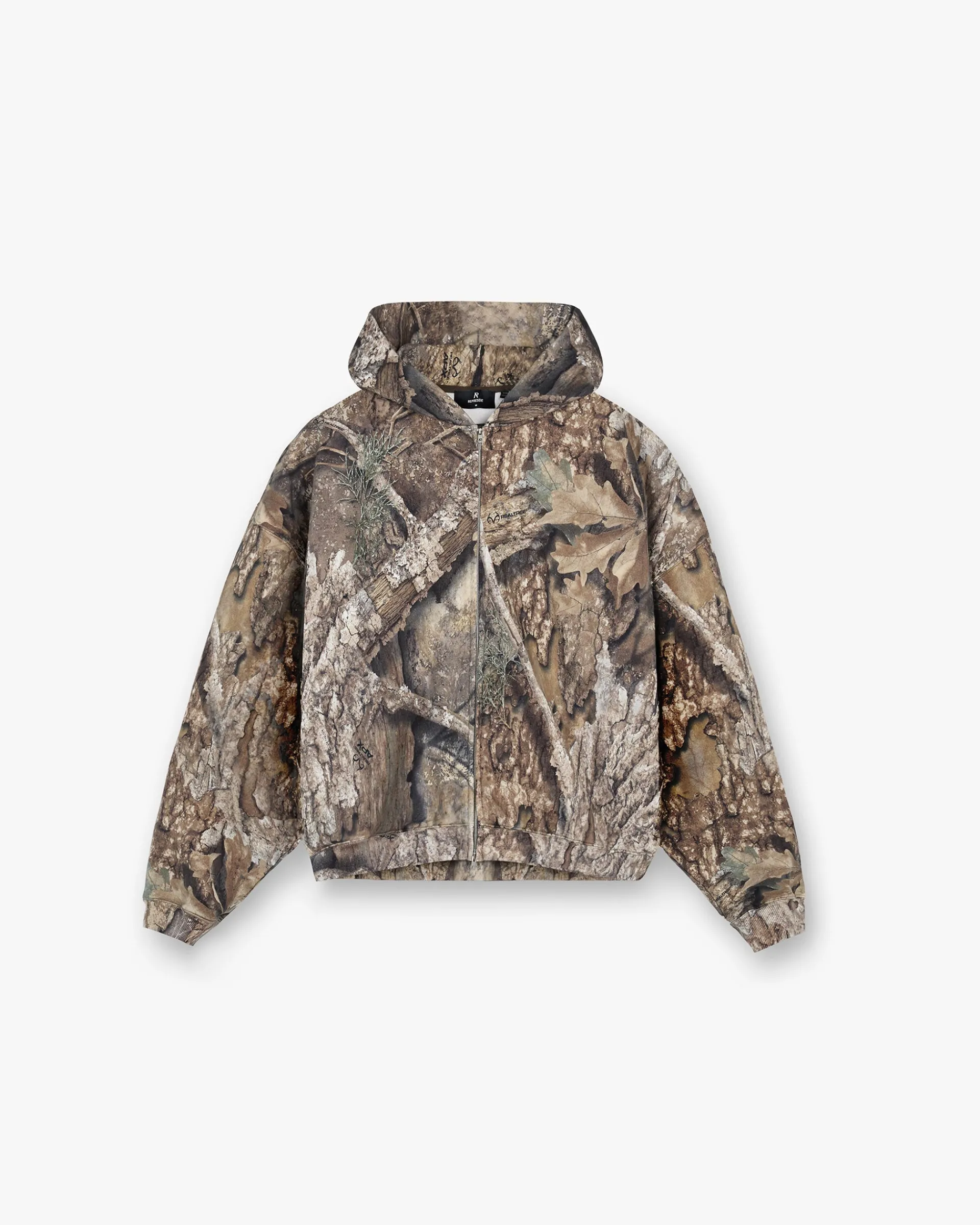 Represent Realtree® Zip Up Boxy Hoodie -> Hoodies
