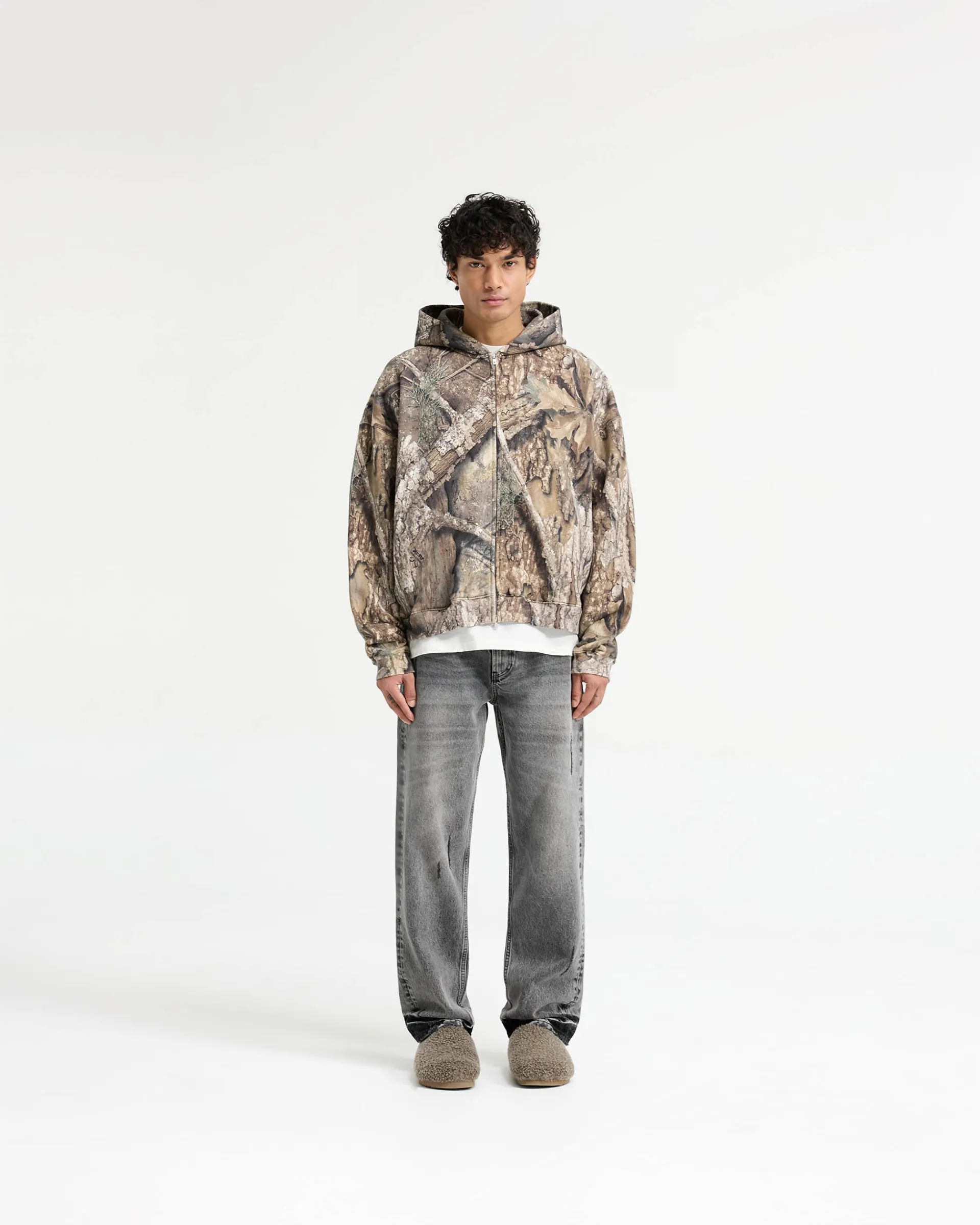 Represent Realtree® Zip Up Boxy Hoodie -> Hoodies