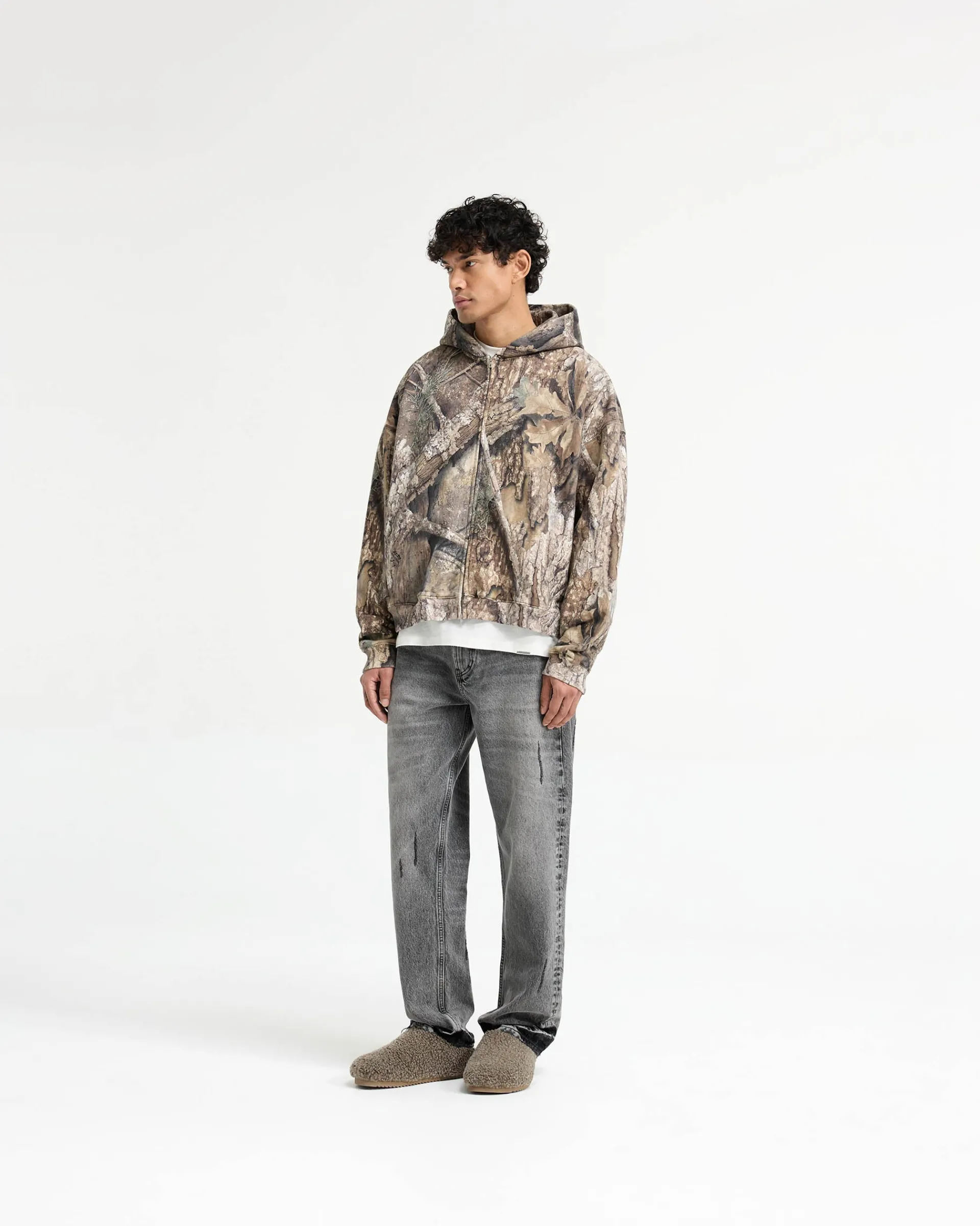 Represent Realtree® Zip Up Boxy Hoodie -> Hoodies