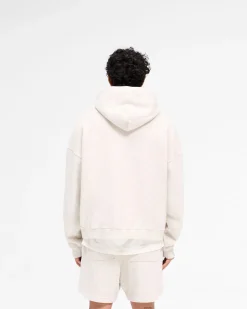 Represent Rep Applique Hoodie - Cream Marl><noscript><img width=