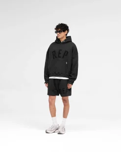 Represent Rep Applique Hoodie - Off Black><noscript><img width=