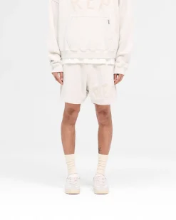 Represent Rep Applique Shorts - Cream Marl><noscript><img width=