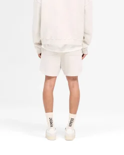 Represent Rep Applique Shorts - Cream Marl><noscript><img width=