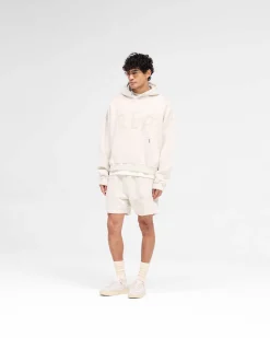 Represent Rep Applique Shorts - Cream Marl><noscript><img width=