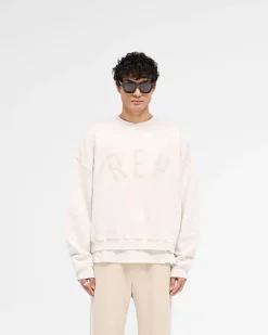 Represent Rep Applique Sweater - Cream Marl><noscript><img width=