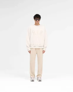 Represent Rep Applique Sweater - Cream Marl><noscript><img width=