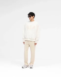 Represent Rep Applique Sweater - Cream Marl><noscript><img width=