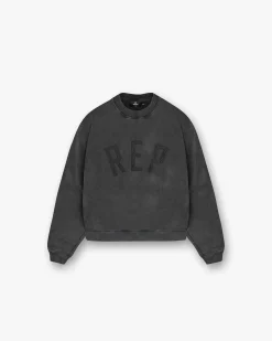 Represent Rep Applique Sweater - Vintage Black> Sweaters