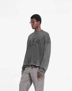 Represent Rep Applique Sweater - Vintage Black> Sweaters
