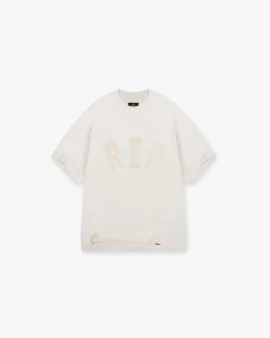 Represent Rep Applique T-Shirt - Cream Marl> T-Shirts