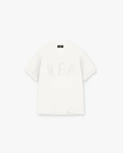 Represent Rep Applique T-Shirt - Flat White> T-Shirts