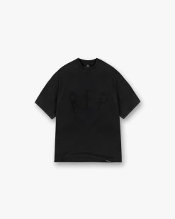 Represent Rep Applique T-Shirt - Off Black> T-Shirts