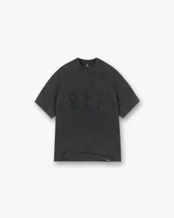 Represent Rep Applique T-Shirt - Vintage Black> T-Shirts