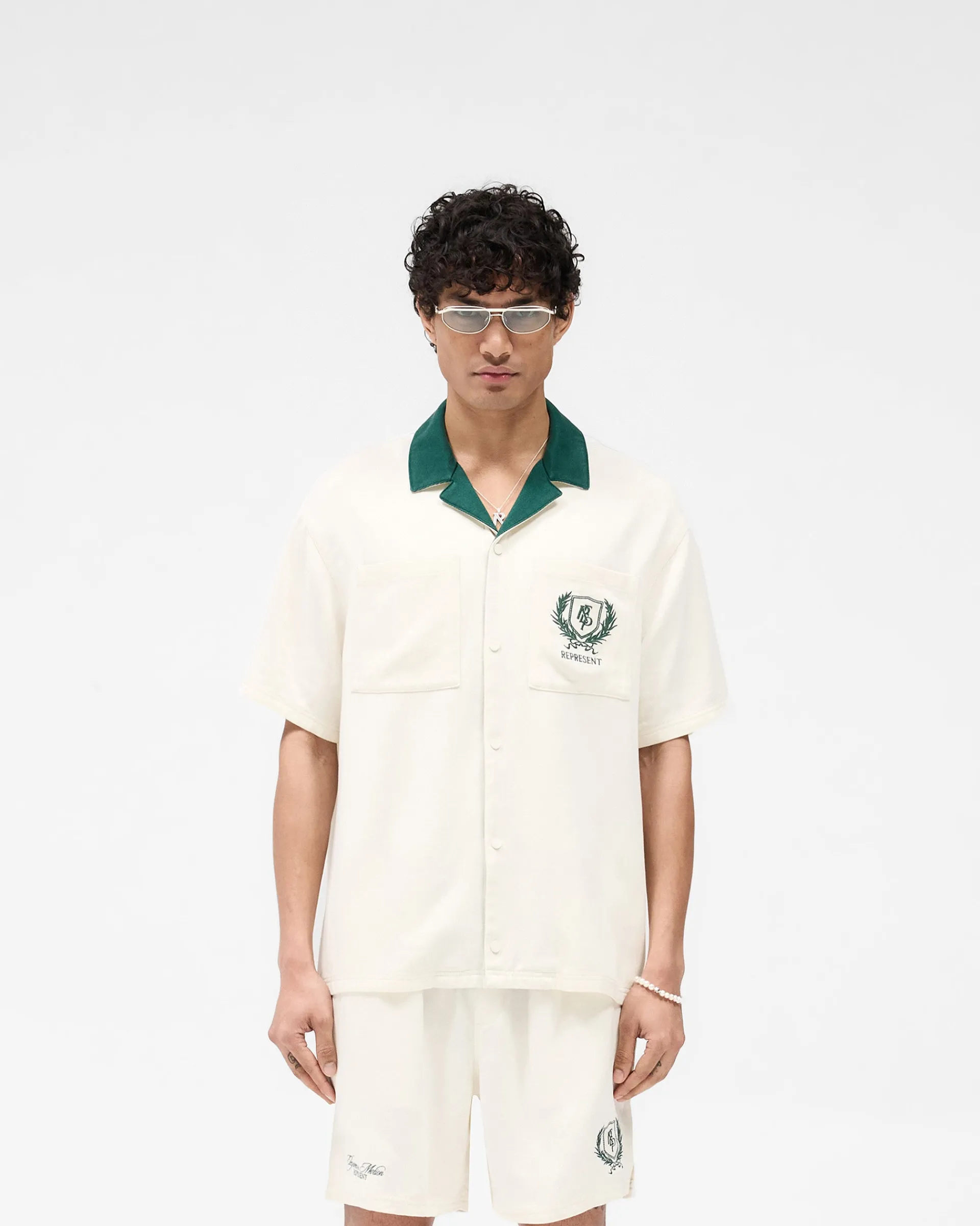 Represent Crest Shirt - Antique White> Shirts