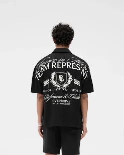 Represent Crest Shirt - Jet Black><noscript><img width=