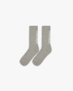 Represent Logo Socks - Ice Grey Marl> Socks