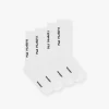 Represent Logo Socks 2 Pack - Flat White Black> Socks
